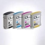 ENCR BREIZ Pack 4 Cartouches compatibles remplace HP 88 XL 1 Noire, 1 Cyan, 1 Magenta, 1 Jaune