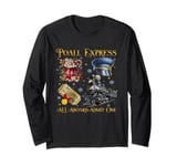 All Aboard Polar Express Christmas North Pole Xmas Santa Long Sleeve T-Shirt