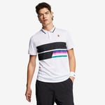 NikeCourt Advantage Tennis Polo Sz S White Multi AJ7847 100