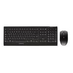 CHERRY Cherry b.unlimited 3.0 ensemble clavier & souris sans fil, rechargeable, noir, usb, azerty - fr