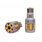 2 st LED-lampa W16W 12-24V 100% CAN orange stark. inget fel