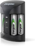 Energizer Battery Charger, Recharge Pro, for AAA and AA Batteries 4x AA Included