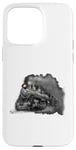 Coque pour iPhone 15 Pro Max Locomotive à vapeur Train Train Train Big-Boy Train 4014