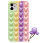 Panda Pop it Fidget Multicolor Skal till iPhone 13 Pro - Lila