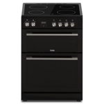 Creda C60CDOBL 60cm Freestanding Ceramic Electric Cooker Double Oven Black