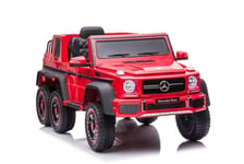 Yksittäinen sähköauto lapsille 6x6 Mercedes Benz G63, punainen