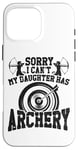 iPhone 16 Pro Max Archery Bow Archer Mom Mother Vintage Sorry I Can't My Case