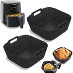 2 Pièces Moule Air Fryer, Accessoires Air Frye pour Philips Airfryer 3000 L 4,1L (HD9252, HD9255), Accessoires Air Fryer Philips Réutilisable au lieu du papier cuisson, Moule Air Fryer Philips