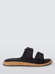 rag & bone Parque Double Strap Sliders, Black