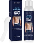 Hair Removal Spray Foam for Men, Painless Depilatory Bikini, Blue-Men 