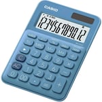 Casio MS-20UC-BU Calculatrice de bureau bleu Ecran: 12 solaire, à pile(s) (l x