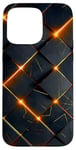 Coque pour iPhone 15 Pro Max noir feu abstrait cool