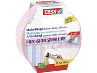 Tesa 56261, Maskeringstejp För Målning, Papper, Rosa, Akrylfärg, Alkydfärg, Latexfärg, 7 Dagar, 25 M