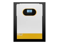 Qoltec - Strömomvandlare - 100A, Bms, Lcd, Mppt, Sinus - Ac 230 V - 5500 Watt - 5500 Va - Rs-232, Rs-485 - Vit, Gul