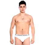 BOSS Hugo Men's 3-Pack Classic Regular Fit Stretch Briefs, White, XL