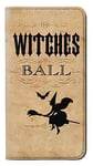 Vintage Halloween The Witches Ball PU Leather Flip Case Cover For Samsung Galaxy A8 Plus (2018)