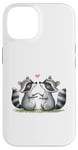 iPhone 14 Valentines Day Racoons Love Animal Cute Mens Womens Kids Case