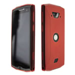 caseroxx TPU-Housse pour Crosscall Core-M4 / M4 Go en rouge + sans protection éc