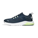 PUMA Mixte Electron E Basket, Dark Night Cool Light Gray Fast Yellow, 37.5 EU