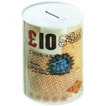 POUND NOTES £ Design Money Coin Box Tin Savings Printed BANKNOTE Kids GIFT Cash Small Medium Large Piggy Bank Adults Charity Change £5, £10, £20, £50 Multicolour UK FREE P&P (£10 , LARGE (15cm x 22cm)