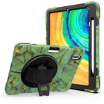 YGoal Case For Huawei Matepad Pro, Hand Strap/Shoulder Strap Heavy Duty Full-Body Rugged Protective Drop Proof Case for Huawei Matepad Pro 10.8 (Camouflage)