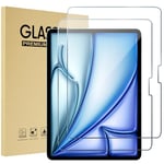 Procase 2 Verre Trempé pour iPad Air 11 (M2) 2024, Protection d’Écran Film Protection Anti Rayures 0.33mm Épaisseur Dureté 9H