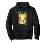 Visit Earth Best Beaches In The Galaxy Retro Space Art Pullover Hoodie