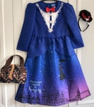 MARY POPPINS WORLD BOOK DAY FANCY DRESS NANNY COSTUME AGE 5 - 6 YEARS BNWT