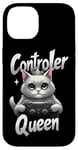 iPhone 14 Controller Queen Cute Gamer Cat Design- Gaming Cat Lovers Case