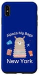 Coque pour iPhone XS Max Alpaca My Bags Tenue de voyage de vacances New York