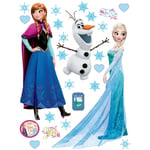 Ag Art - Stickers géant Anna Elsa & Olaf La Reine des Neiges Disney