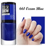 NAIL POLISH MAYBELLINE COLOR SHOW 60 Second VARNISH 661 Ocean Bl Mani & Pedicure