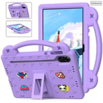 (HonorPad x8 Pro 11.501 Vaaleanvioletti)Cartoon Kids Case Huawei Honor Pad X8 Pro X9 11.5 tuumalle 2023 MatePad T8 T10 9.7 T10S 10.1 SE 10.4 2022 jalusta tabletin suojukset ja Skins