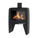 Poêle à bois PAUL HAUT 10KW en fonte - étanche - eco design