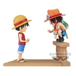 FIGURINE ONE PIECE - WCF MONKEY D. LUFFY & PORTGAS D. ACE LOG STORIES - BANPREST