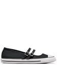 Converse Womens Dainty Mary Jane - Black/White, Black/White, Size 3, Women