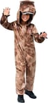 Costume Party Kids Childs T-Rex Dinosaur Zip up all in 1 Brown Age 4, 5, 6 years