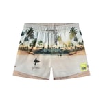 Molo Island Surf Print Niko Board Short | Beige | 98/104 cm