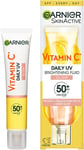 Garnier Vitamin C Daily UV Brightening Fluid Sheer Glow, SPF50+, Prevents 50ml