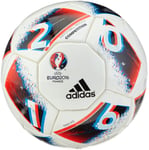 adidas UEFA Euro 2016 Competition Ballon de Match Officiel Homme, White/Bright Blue/Solar Red/Silver Metallic, Taille 5