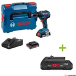 Perceuse visseuse sans fil GSR 18V-55 - BOSCH - avec 2 batteries 18V 2.0 Ah + Chargeur + L-Boxx - 06019H5201