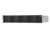 QNAP TS-H1277AXU-RP - Serveur NAS - 12 Baies - rack-montable - SATA 6Gb/s - RAID RAID 0, 1, 5, 6, 10, 50, 60, JBOD - RAM 32 Go - 2.5 Gigabit Ethernet / 10 Gigabit Ethernet - iSCSI support - 2U