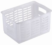 CURVER | Panière à Linge XL 18L, Transparent, Baskets, 42,9x31,4x25,8 cm