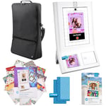 HP Sprocket Photomaton Imprimante Photo Instantanée Blanc + Papier Zink (100 Feuilles) + Étui Rembourré + 2 Protecteurs d'Écran + 15 Cadres Autocollants Décoratifs