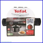 Tefal Titanium Excellence 24 cms 5.4 Litre Non-Stick Stew Pot with Lid ALL HOBS