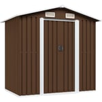 Vidaxl - Abri de stockage pour jardin Luxueux - Cabane Remise de Jardin Marron 204x132x186 cm Acier