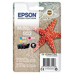 Epson 603 Original Ink Cartridge C13T03U54010 Cyan, Magenta, Yellow Pack of 3