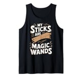 Sticks Magic Wands Marimbist Musician Vibraphonist Marimba Tank Top