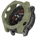 TPU watch för Garmin epix Pro 51mm/(Gen 2) 51mm /Fenix 7X Pro / 7X , Anti-Scratch Hollow Cover Jungle Green