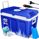 KESSER® Glacière à roulettes 40L | pour Garder au Chaud et Refroidir | Glacière thermoélectrique | 12 Volts et 230 Volts| Mini-réfrigérateur | Thermobox pour Voiture| Bateau et Camping | EEK A++